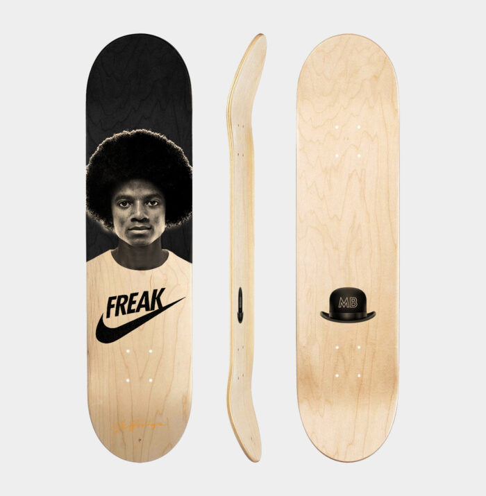Michael jackson Freak Art Skateboard mr bishop art